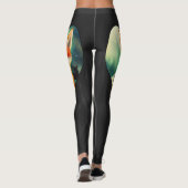 Leggings Vixen Femme mignonne renard avec silhouette de cer (Dos)