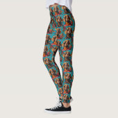 Leggings Vizsla avec Roses de la Saint-Valentin (Gauche)
