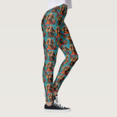 Leggings Vizsla avec Roses de la Saint-Valentin (Droite)