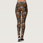 Leggings Vizsla Halloween Éffrayant (Dos)