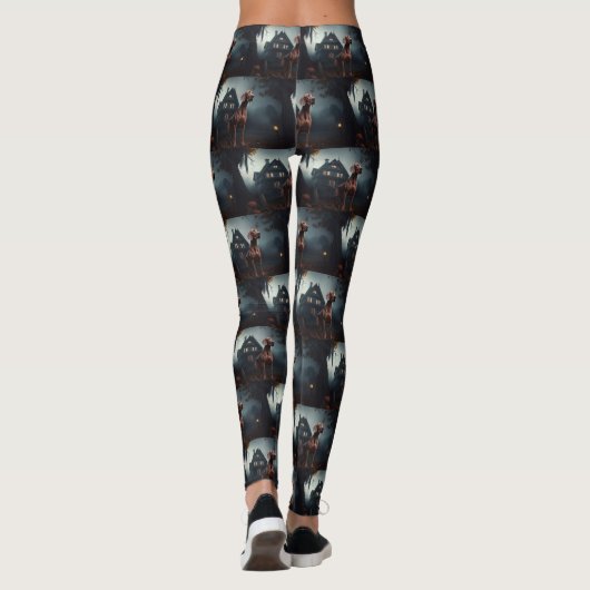 Leggings Vizsla Halloween effroi (Dos)
