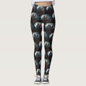 Leggings Vizsla Halloween effroi (Devant)