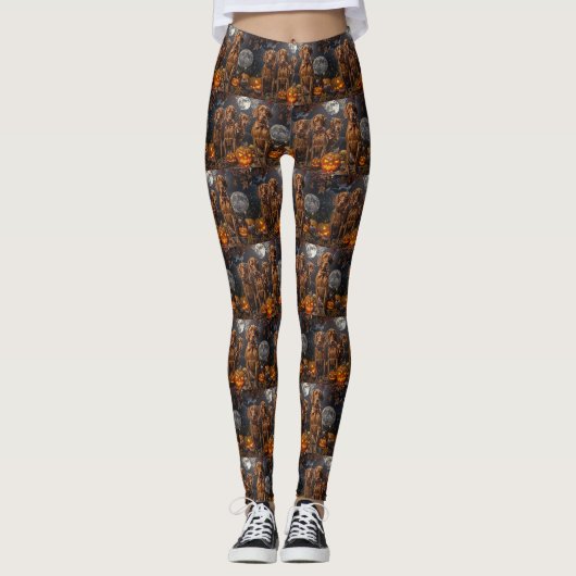 Leggings Vizsla Halloween Épouvantable (Devant)