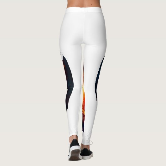 Leggings - Vlammen artwork (Achterkant)