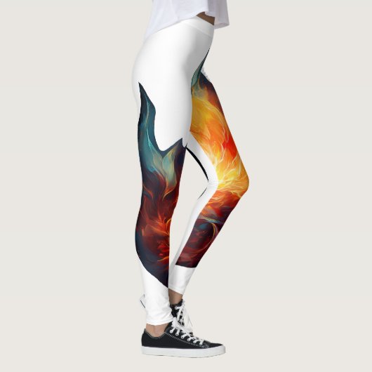 Leggings - Vlammen artwork (Rechts)