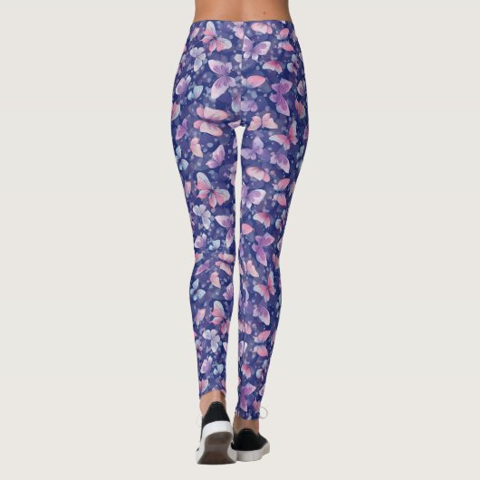 Leggings vlinderpatroon#1 (Achterkant)