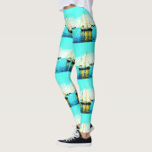 Leggings voiliers en bleu (Gauche)