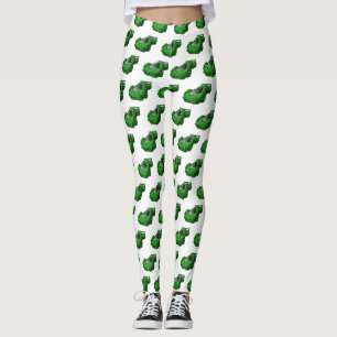 Leggings Voiture de sport verte avec illustration airfos