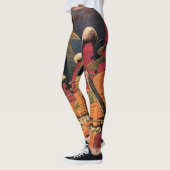 Leggings Voiture volant vintage de science fiction futurist (Gauche)