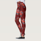 Leggings Voitures Classiques Rouge Et Blanc, (Gauche)