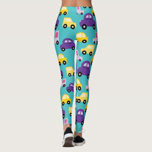 Leggings Voitures de caricature (Dos)