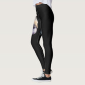 Leggings Vol de *~* des plumes de liberté sur le noir (Gauche)