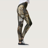 Leggings Volée des oiseaux musicaux peignant des guêtres (Droite)