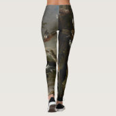 Leggings Volée des oiseaux musicaux peignant des guêtres (Dos)
