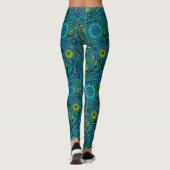 Leggings Voler, pilonner la libellule en bleu (Dos)