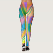 Leggings Volet Abstrait multicolore (Dos)