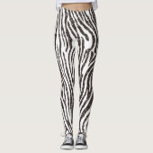 Leggings voor afdrukken in zwart-wit (Voorkant)