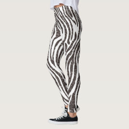 Leggings voor afdrukken in zwart-wit