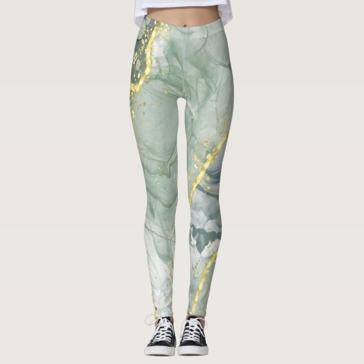 Leggings voor alcoholinktmarmer (Voorkant)