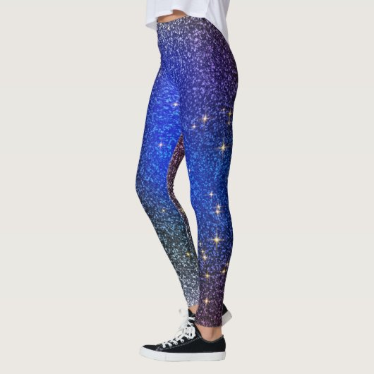 Leggings voor blauwe mousserende fitness (Links)