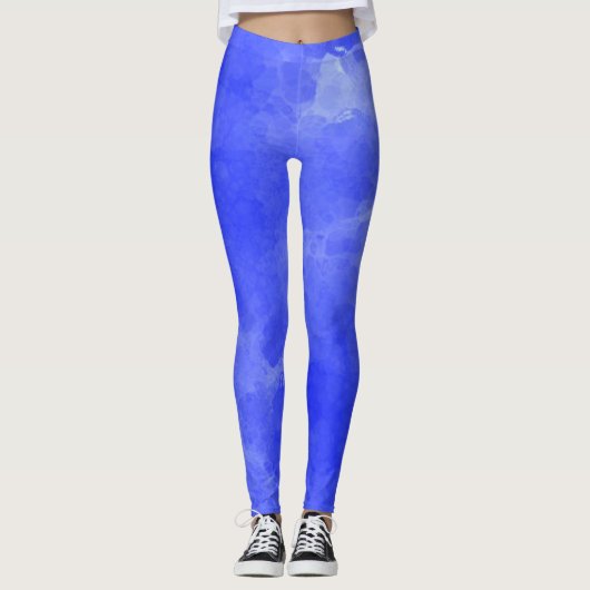 Leggings voor blauwe Waterverf (Voorkant)