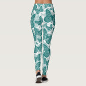 Leggings voor Blauwgroen vlinder (Achterkant)