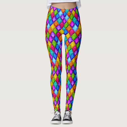Leggings voor de Mode van diamanten Pop (Voorkant)
