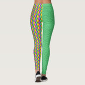 Leggings voor de Mode van Pop Mardi Gras 4 Diamond (Achterkant)