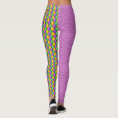 Leggings voor de Mode van Pop Mardi Gras 4 Diamond (Achterkant)