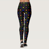 Leggings voor diamantvormig patroon - Pride kleure (Achterkant)