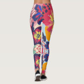 Leggings voor Floral Design (Achterkant)