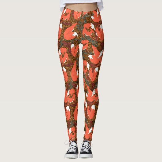 Leggings voor Fox print (Voorkant)