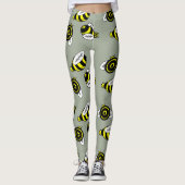 Leggings VOOR FUN BUMBLE BEES LICHT GROOT (Voorkant)