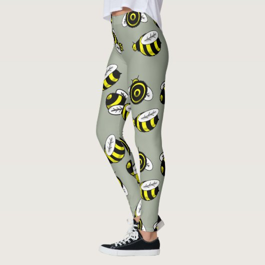 Leggings VOOR FUN BUMBLE BEES LICHT GROOT (Links)