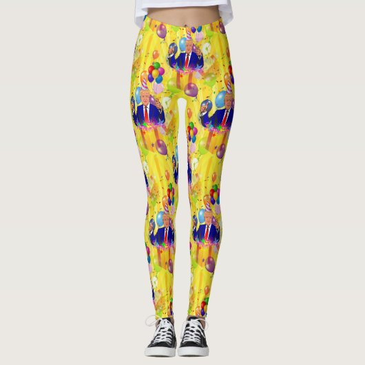 leggings voor gefeliciteerde verjaardag donald tru (Voorkant)