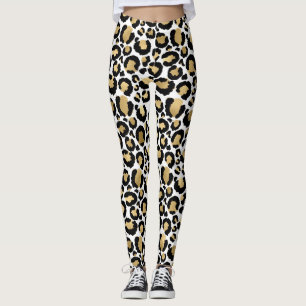 Leggings voor Gold-, witte en zwarte bladeserver