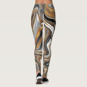 Leggings voor goudzwart en witverf (Achterkant)