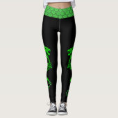 Leggings voor groene dragon (Voorkant)