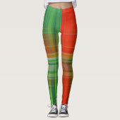 Leggings voor groene en rode kerst (Voorkant)