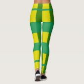 Leggings voor groene/gele vrouwen (Achterkant)