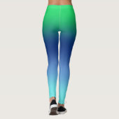 Leggings voor groene zeemacht Aqua Gradient (Achterkant)