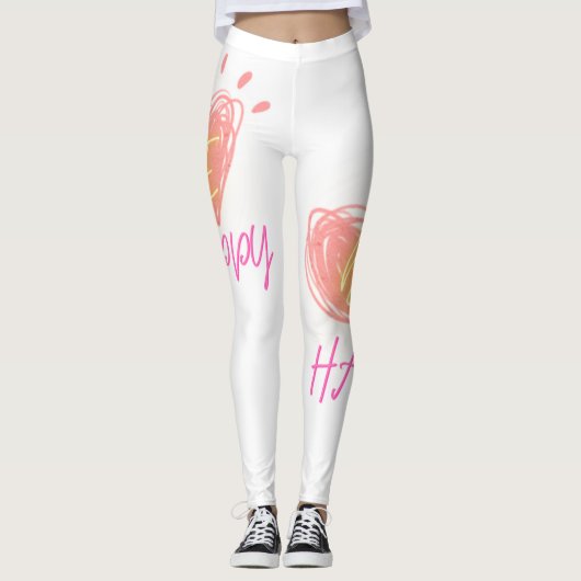 Leggings voor hartontwerp (Voorkant)
