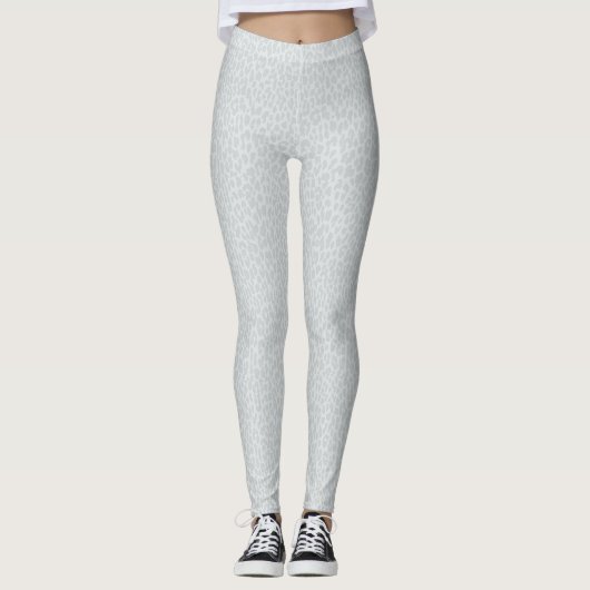 Leggings voor het drukken van luipaarden op maat (Voorkant)