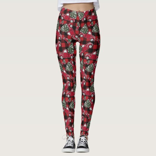Leggings voor het kerstboompatroon (Voorkant)