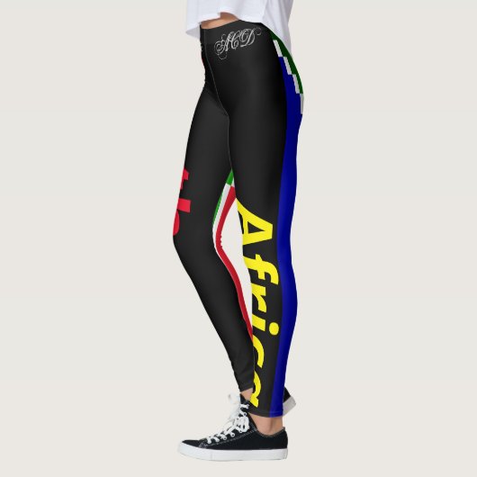LEGGINGS VOOR HET ONTWERP VAN ZUID-AFRIKA-VLAGPIXE (Links)
