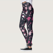 Leggings voor het roze schilderspatroon (Links)