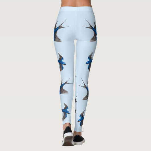 Leggings voor het vliegen met Barn Swallow (Achterkant)