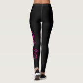 Leggings voor hot-roze vlinder (Achterkant)