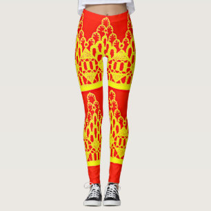 Leggings voor kanten all-over-print