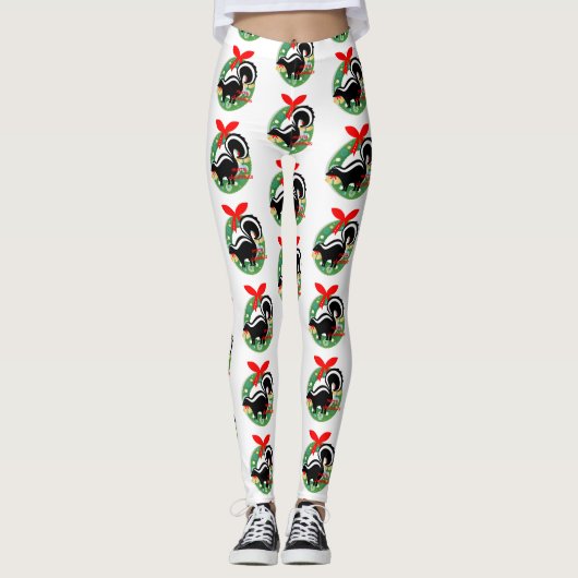 leggings voor kerst skunk (Voorkant)